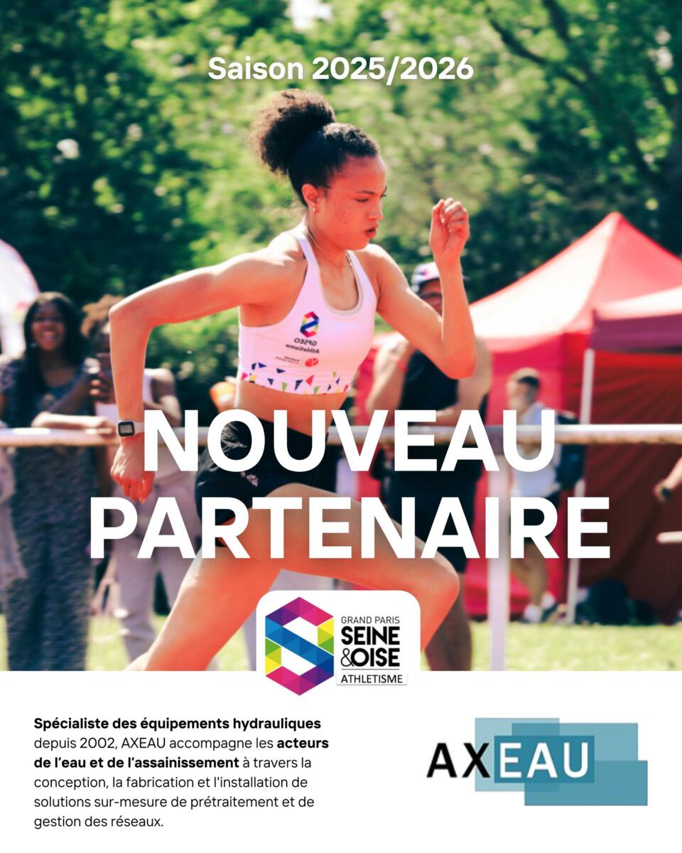 AXEAU, nouveau partenaire de GPSEO Athlétisme