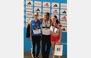 Odeline Lafontant (GPSEO Athlétisme) sacrée championne de France U18 du 400 m en salle !