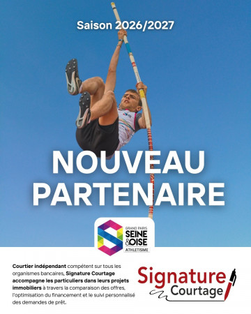 Signature Courtage, nouveau partenaire de GPSEO Athlétisme